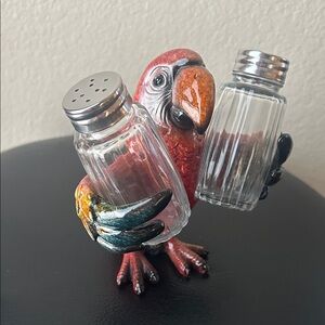 Parrot Salt and Pepper Shaker Holder
